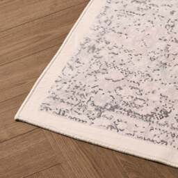 DUSK Zahra Persian Style Machine Washable Rug - Natural/Light Grey - 120 x 170cm - thumbnail 4