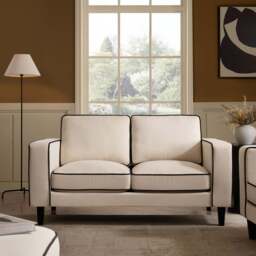 DUSK Soho 2 Seater Sofa - Cream Linen - thumbnail 2