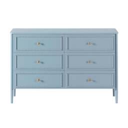 DUSK Posy Bobbin 6 Drawer Chest - Sky Blue - thumbnail 2