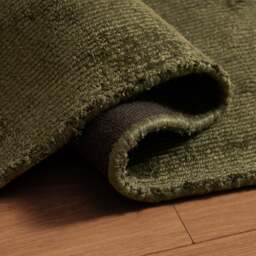 DUSK Kayla Plain Viscose Loop Rug - Forest Green - 120x170cm - thumbnail 3