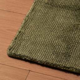 DUSK Kayla Plain Viscose Loop Rug - Forest Green - 120x170cm - thumbnail 4