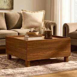 DUSK Avalon Extendable/Storage Coffee Table - Medium Wood - thumbnail 1