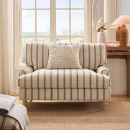 DUSK Hampshire Loveseat - Blue Stripe - thumbnail 2
