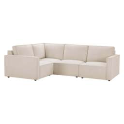 DUSK Brooklyn Slim Arm Left Hand Small L-Shape - Chenille Ivory - thumbnail 2