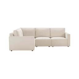 DUSK Brooklyn Slim Arm Left Hand Small L-Shape - Chenille Ivory - thumbnail 3