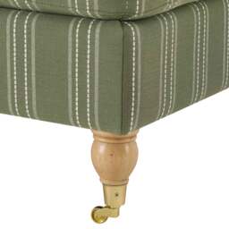 DUSK Sicily Pouffe - Green Stripe - thumbnail 4