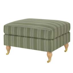 DUSK Sicily Pouffe - Green Stripe - thumbnail 3
