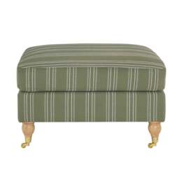 DUSK Sicily Pouffe - Green Stripe - thumbnail 2