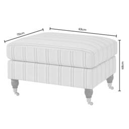 DUSK Sicily Pouffe - Green Stripe - thumbnail 7
