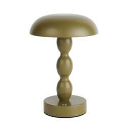 DUSK Kirsty Rechargeable Bobbin Table Lamp - Green - thumbnail 3