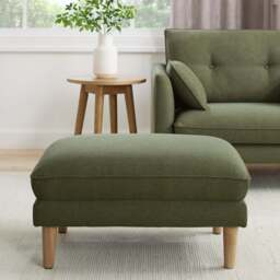 DUSK Shoreditch Pouffe - Woven Green - thumbnail 3