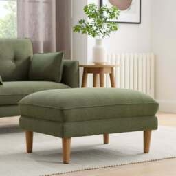 DUSK Shoreditch Pouffe - Woven Green