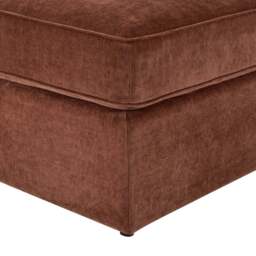 DUSK Beverley Pouffe - Chenille Dark Rust - thumbnail 6