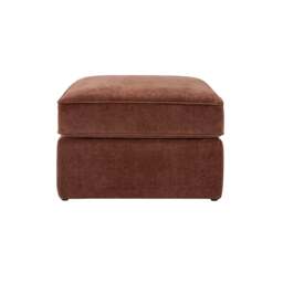 DUSK Beverley Pouffe - Chenille Dark Rust - thumbnail 5