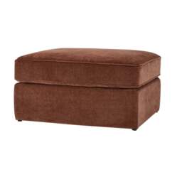 DUSK Beverley Pouffe - Chenille Dark Rust - thumbnail 3