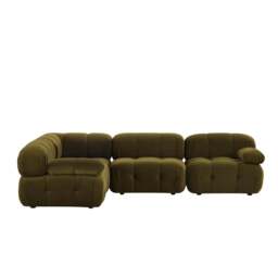 DUSK Bondi Small Left Hand L Shape Sofa -  Rich Green - thumbnail 4