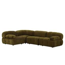 DUSK Bondi Small Left Hand L Shape Sofa -  Rich Green - thumbnail 3