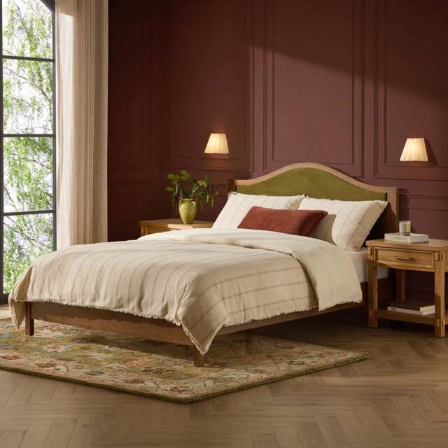 DUSK Provence Bed Frame - Rich Green - Double - image 1