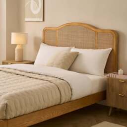 DUSK Annecy Rattan Bed Frame - Natural - Super King - thumbnail 4
