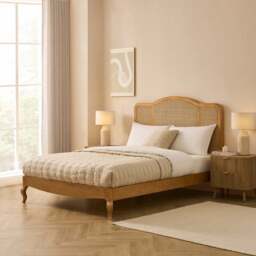 DUSK Annecy Rattan Bed Frame - Natural - Super King - thumbnail 2