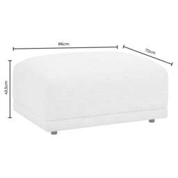 DUSK Porto Pouffe - Boucle Ivory - thumbnail 6