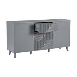 DUSK Dora Large Sideboard with Drawers - Light Grey - thumbnail 3