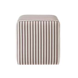 DUSK Delilah Pouffe - Chocolate Stripe - thumbnail 3