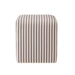DUSK Delilah Pouffe - Chocolate Stripe - thumbnail 4