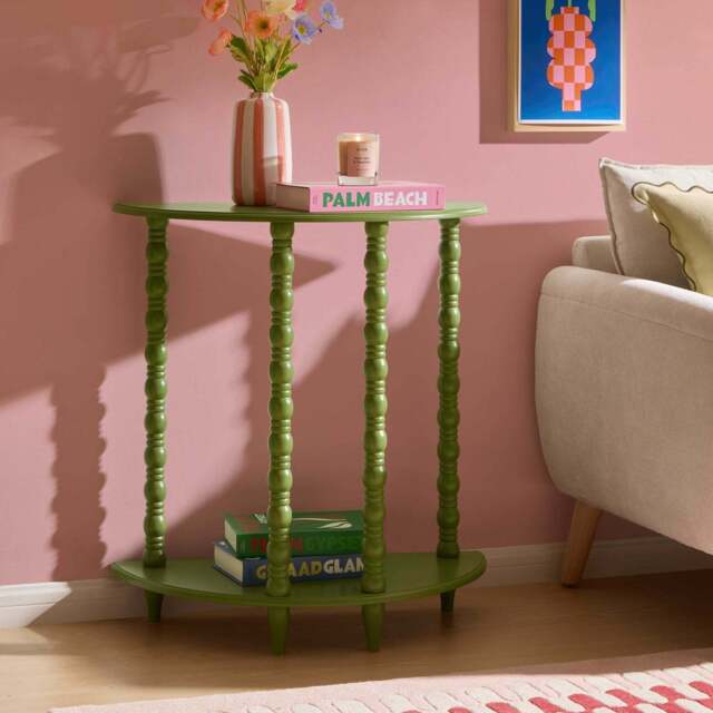 DUSK Bonnie Bobbin Console Table - Olive - image 1
