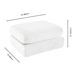 DUSK Dublin Pouffe - Popcorn Teddy - thumbnail 9