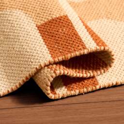 DUSK Dominic Contrast Geometric Rug - Orange - 120x170cm - thumbnail 3
