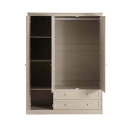 DUSK Ruby 3 Door Wardrobe with Drawers - Taupe - thumbnail 4