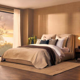 DUSK Murcia Ottoman Storage Bed - Chenille Oatmeal - King - thumbnail 1