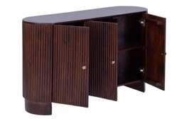 DUSK Finley Mango Wood 3 Door Sideboard - Walnut - thumbnail 7