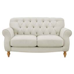 DUSK Hebden 2 Seater Sofa - Cream Linen - thumbnail 4