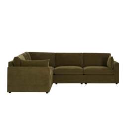 DUSK Miami Left Hand Corner Sofa - Chenille Olive - thumbnail 5