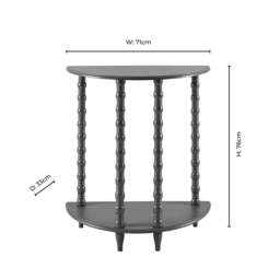 DUSK Bonnie Bobbin Console Table - Teal - thumbnail 5