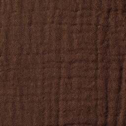DUSK Savannah Set of 2 Tufted Muslin Cushion Covers - Chocolate - 50 x 50cm - thumbnail 4