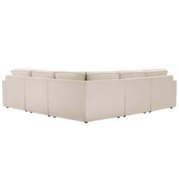 DUSK Brooklyn Slim Arm Large Left Hand Corner Sofa - Chenille Ivory - thumbnail 4