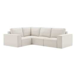 DUSK Brooklyn Small Left Hand L-Shape Sofa - Ivory - thumbnail 2