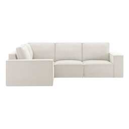 DUSK Brooklyn Small Left Hand L-Shape Sofa - Ivory - thumbnail 5