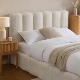 DUSK Cheshire Ottoman Storage Bed - Ivory - Super King - thumbnail 2