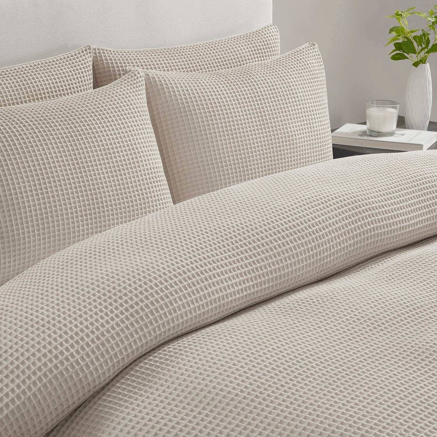 DUSK Portofino Duvet Cover - 200 TC - Cotton - Natural - Single