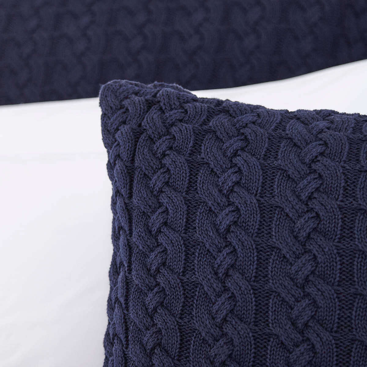 DUSK Vermont Cushion Cover - Navy - 50cm x 50cm