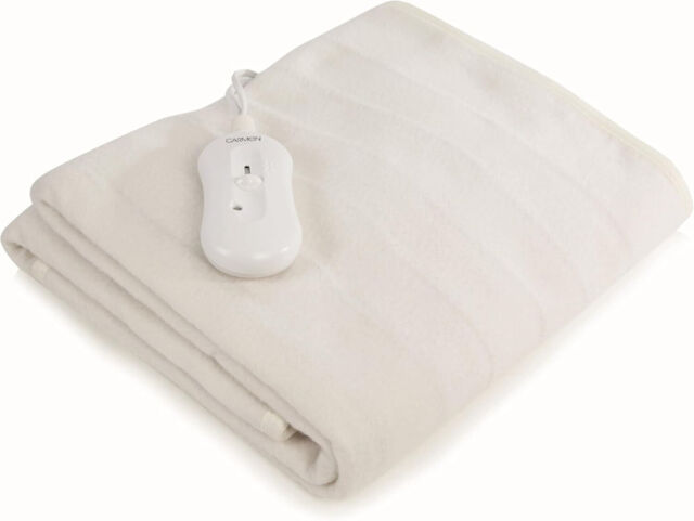 Heated Under Blanket Full Size Single By Carmen Overheat Protection