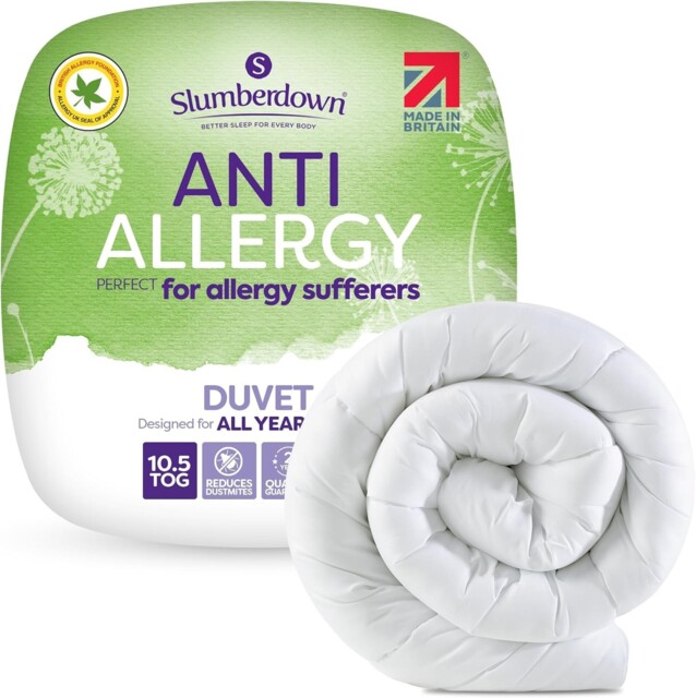 Slumberdown Anti Allergy Double Duvet 10.5 Tog - White
