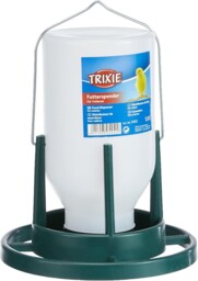 Trixie Plastic Hanging Bird Budgie Aviary 1ltr Food Feeder Dispenser