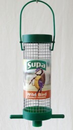 "Pk Of 2 Plastic Wild Bird Hanging Peanut Feeder 20cm (8"") 2 Port Easy"