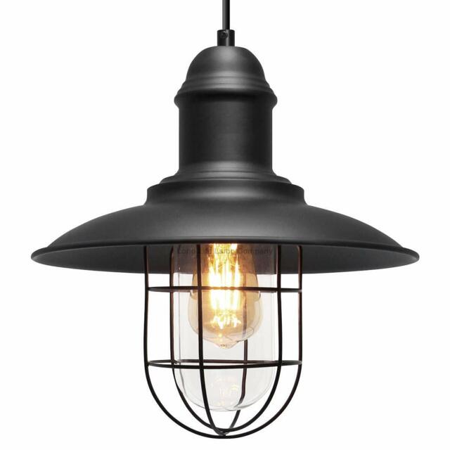 Vintage Industrial Nautical Fishermans Hanging Ceiling Pendant Lamp