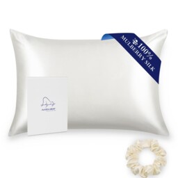 Alaska Bear 100% Mulberry Silk Pillowcase For Hair 50 X 75 Cm, White